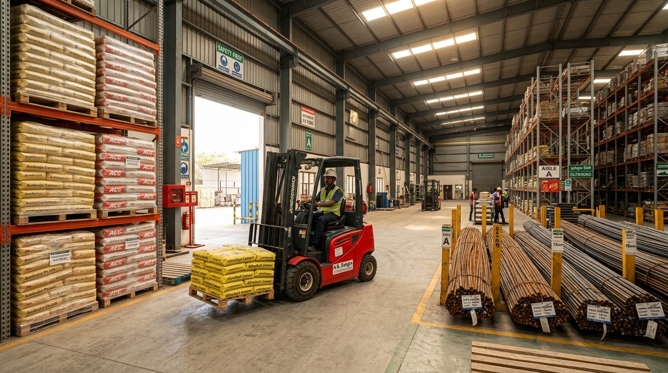 Branded Cements & TMT Bars Depot